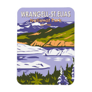 Magnet Flexible Parc national Wrangell St Elias Nizina Lake Alaska