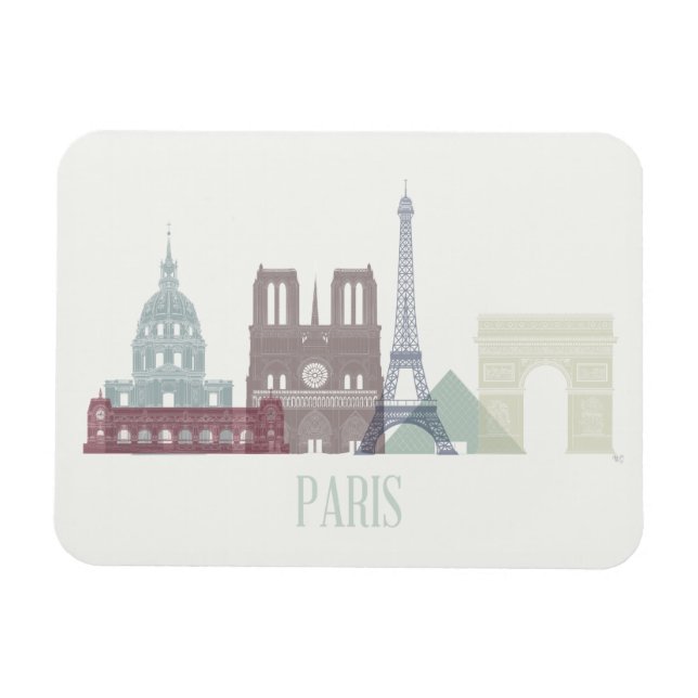 Magnet Flexible Paris Skyline (Horizontal)