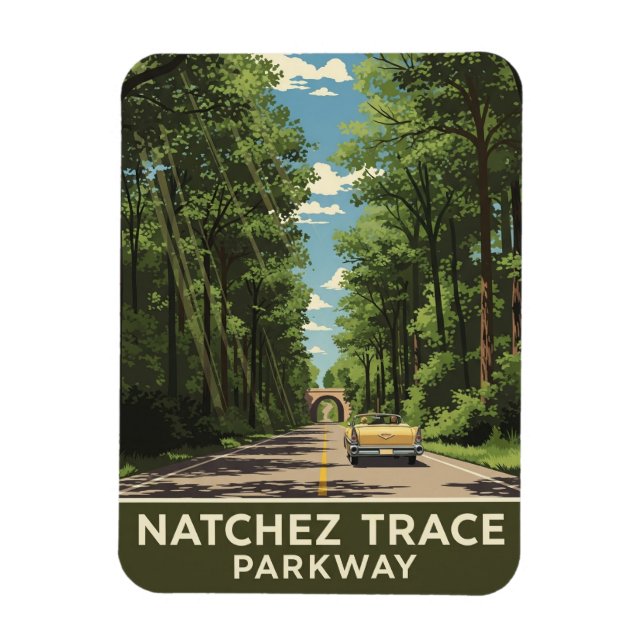 Magnet Flexible Parkway de Natchez Trace (Vertical)