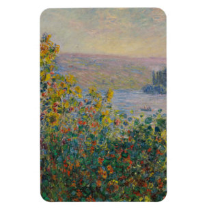 Magnet Flexible Parterres de fleurs à Vétheuil, paysage impression