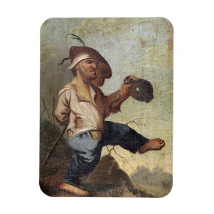 Magnet Flexible Participation naine une cruche (huile sur la toile