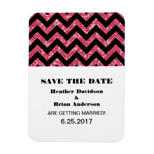 Magnet Flexible Parties scintillant Chevron Enregistrer l'aimant d