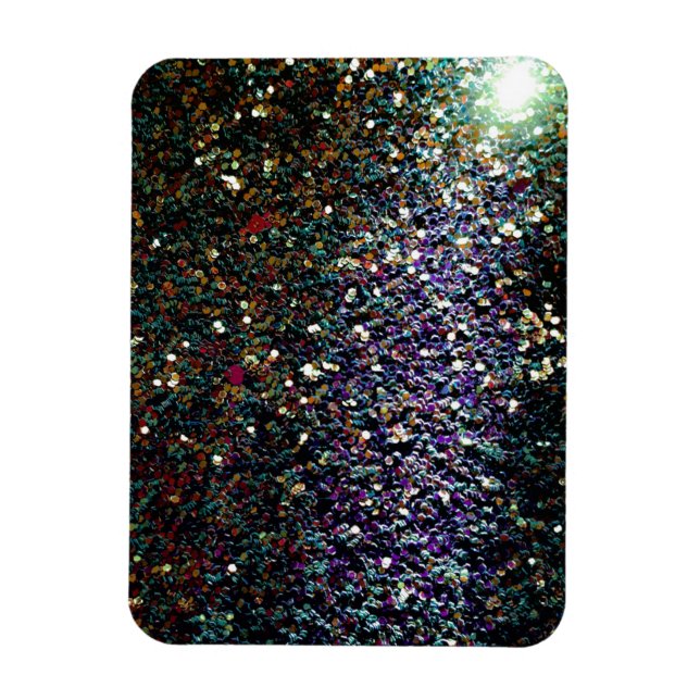 Magnet Flexible Parties scintillant comète et étoiles (Vertical)