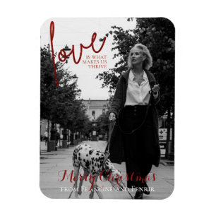 Magnet Flexible Parties scintillant rouge Script élégante photo ca