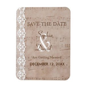 Magnet Flexible Partition vintage & Mariage en dentelle ENREGISTRE