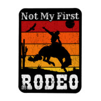 Pas mon premier Rodéo Cowboy Cowgirl Coucher du so
