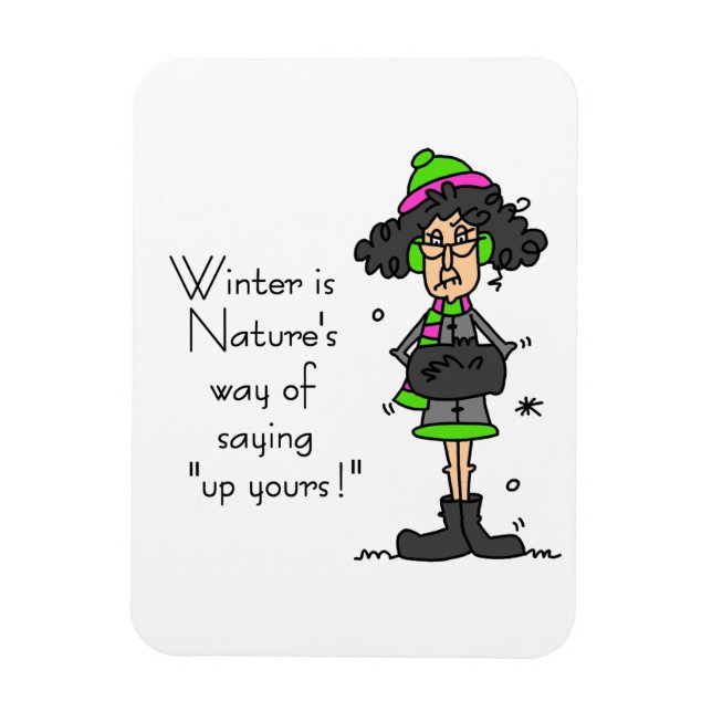 Magnet Flexible Pas un fan d'hiver (Vertical)