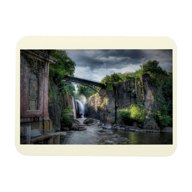 Magnet Flexible Passaic Falls, Paterson, New Jersey Vintage (Horizontal)