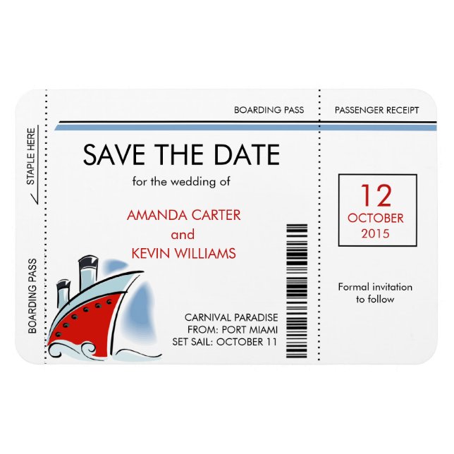 Magnet Flexible Passe d'embarquement pour bateau de croisière Magn (Horizontal)