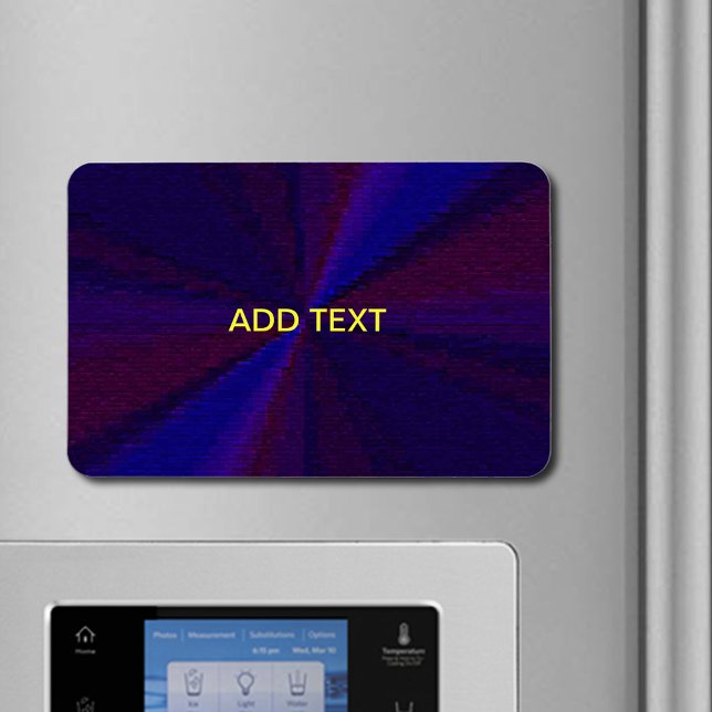 Magnet Flexible Patchwork circulaire de dégradé bleu à pourpre (Circular Gradient Patchwork Blue to Purple Magnet)