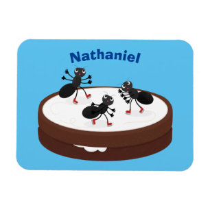 Magnet Flexible Patinage sur glace de fourmis joyeuses sur dessin
