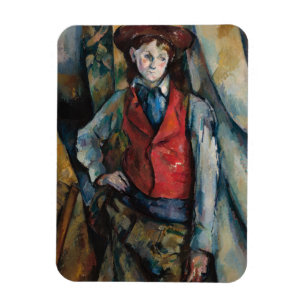 Magnet Flexible Paul Cezanne - Garçon dans la veste rouge