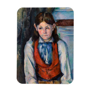 Magnet Flexible Paul Cezanne - Garçon dans la veste rouge