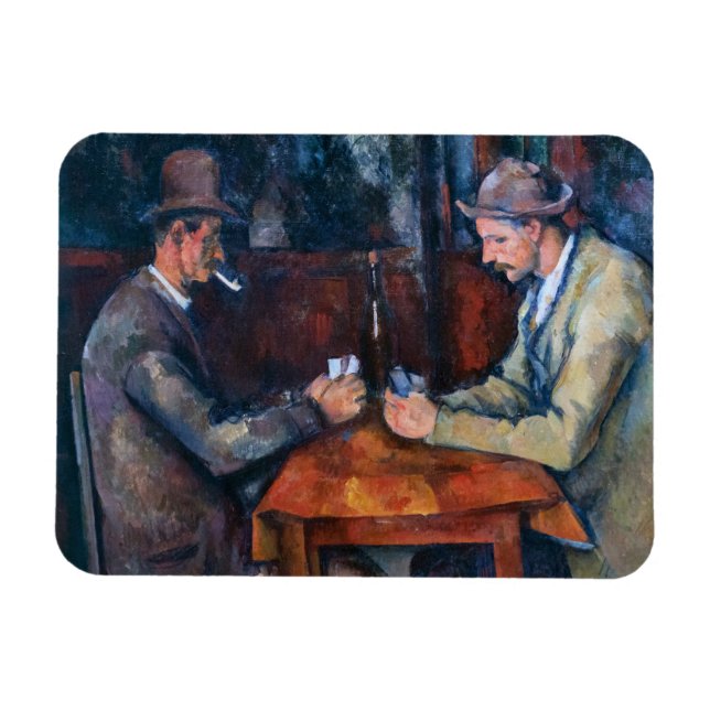 Magnet Flexible Paul Cezanne - Les Joueurs De Cartes (Horizontal)