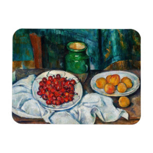 Magnet Flexible Paul Cezanne - Nature morte aux cerises et aux pêc