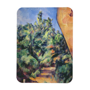 Magnet Flexible Paul Cezanne   Red rock, c.1895 (huile sur toile)