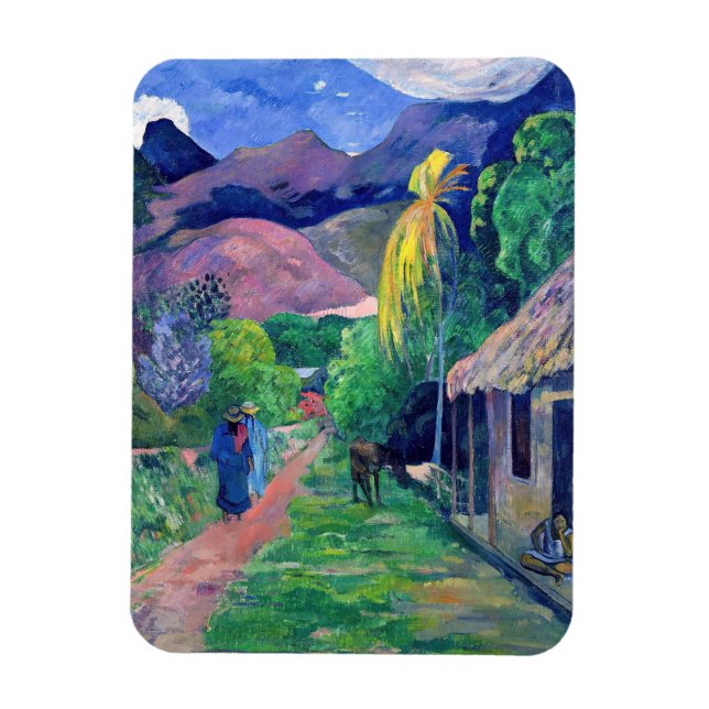 Magnet Flexible Paul Gauguin - Rue à Tahiti (Vertical)