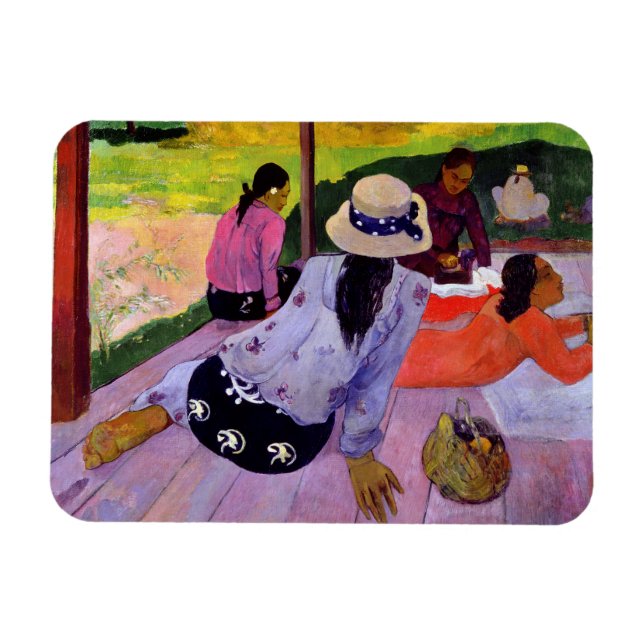 Magnet Flexible Paul Gauguin | the Siesta, 1891-2 (oil on canvas) (Horizontal)