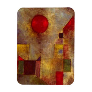Magnet Flexible Paul Klee Ballons rouges Art coloré Abstrait