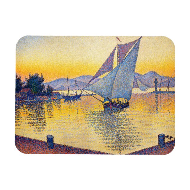 Magnet Flexible Paul Signac - Le Port au coucher du soleil, Opus 2 (Horizontal)