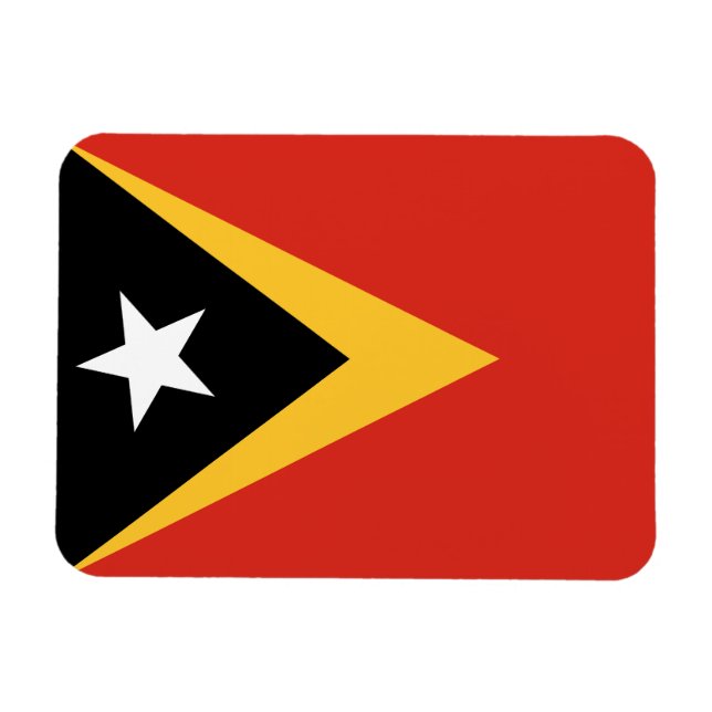 Magnet Flexible Pavillon du Timor oriental (Horizontal)