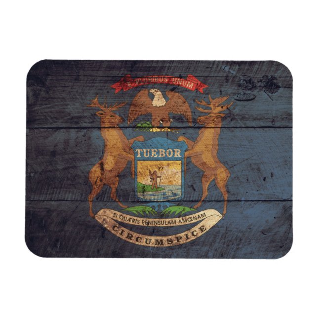 Magnet Flexible Pavillon Old Wood Michigan (Horizontal)