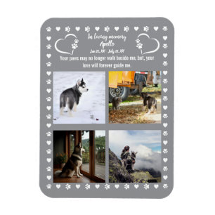Magnet Flexible Pawprints of Love Photo