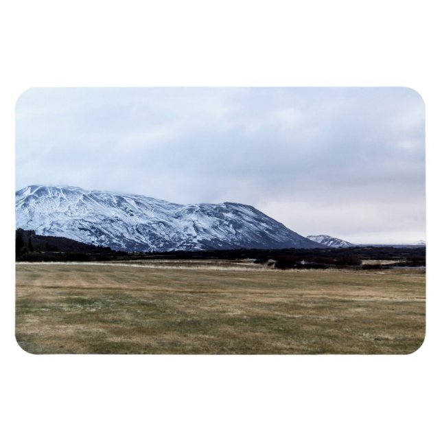 Magnet Flexible Paysage de montagne en Islande (Horizontal)