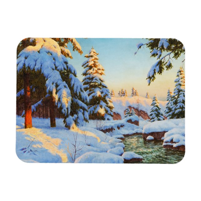 Magnet Flexible Paysage d'hiver, Bessonof (Horizontal)
