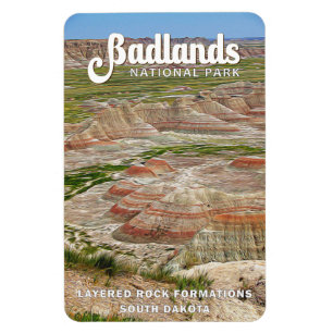 Magnet Flexible Paysage du parc national des Badlands