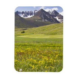 Magnet Flexible Paysage panoramique de la vallée de Svarfadardalur