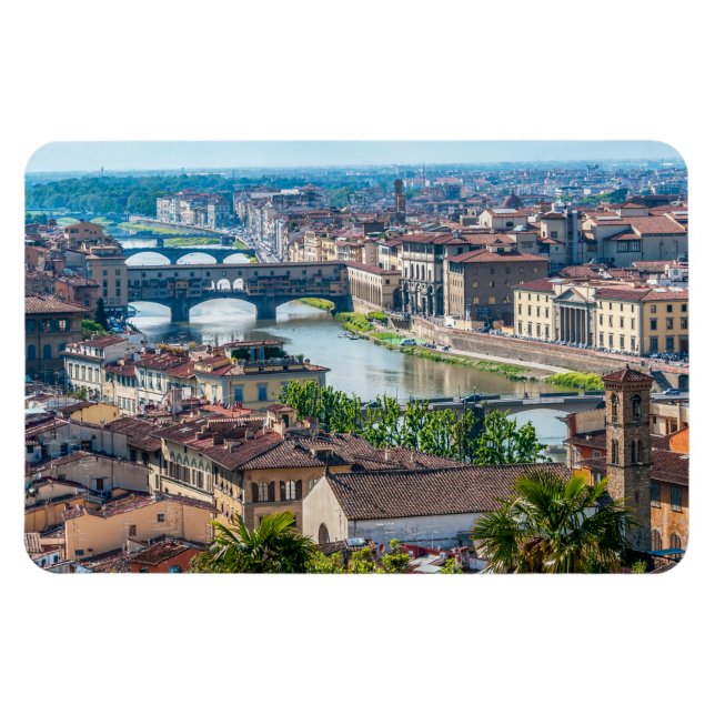 Magnet Flexible Paysage urbain de Florence - Ponte Vecchio sur le  (Horizontal)