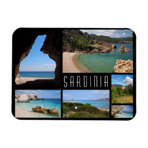 Magnet Flexible paysages de Sardaigne voyage photo collage