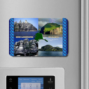 Magnet Flexible Paysages rocheux du collage de l'Alaska