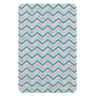 Magnet Flexible Pearl Floral Turquoise ZigZag Motif