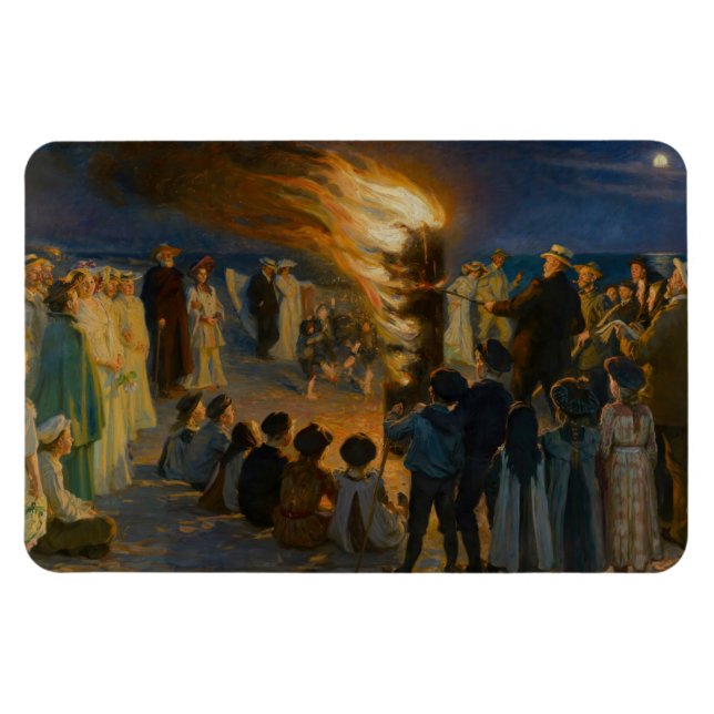 Magnet Flexible Peder Severin Kroyer - Bonfire de la veille du mil (Horizontal)