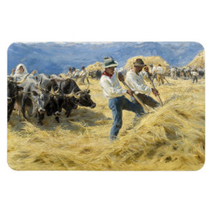 Magnet Flexible Peder Severin Kroyer - Threshing dans les Abruzzes