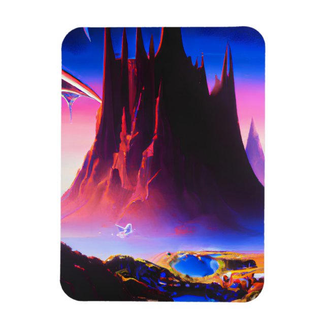 Magnet Flexible Peinture à l'huile Dream World (Vertical)