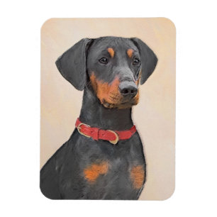 Magnet Flexible Peinture allemande Pinscher peinture art animal or