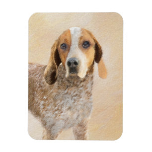Magnet Flexible Peinture américaine anglaise sur pilon - Chien Art