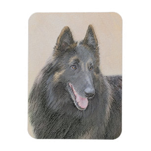 Magnet Flexible Peinture belge Tervuren - Cute Original Chien Art