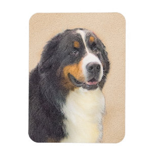 Magnet Flexible Peinture bernoise de chien de montagne - Art origi