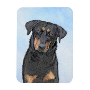 Magnet Flexible Peinture de Beauceron - Cute Original Chien Art