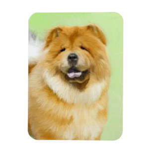 Magnet Flexible Peinture de Chow Chow - Cute Original Dog Art