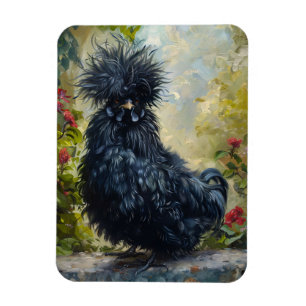 Magnet Flexible Peinture de poulet noir en Silkie