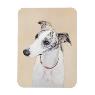 Magnet Flexible Peinture de Whippet - Jolie œuvre d'art originale 