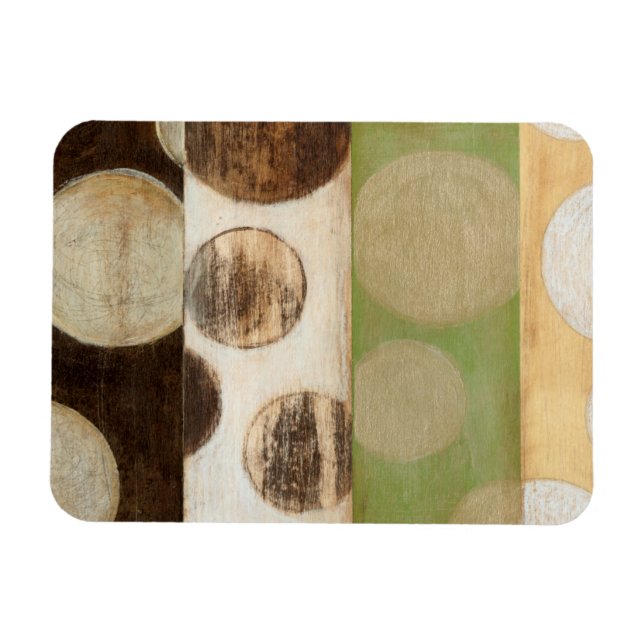 Magnet Flexible Peinture en panneau de bois de tonalité Terre avec (Horizontal)
