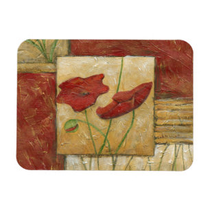 Magnet Flexible Peinture florale avec les courses évidentes de