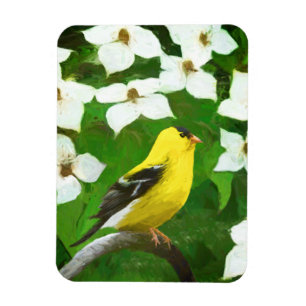 Magnet Flexible Peinture Goldfinch - Cute Original Chien Art