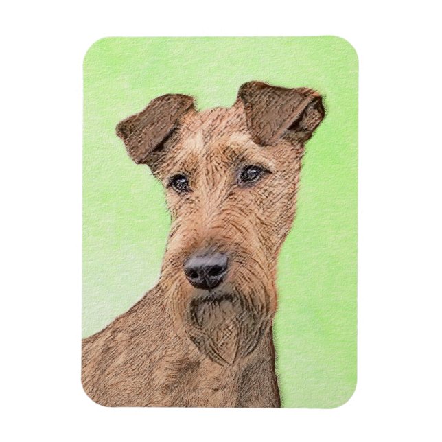 Magnet Flexible Peinture Irlandaise Terrier - Cute Original Chien  (Vertical)